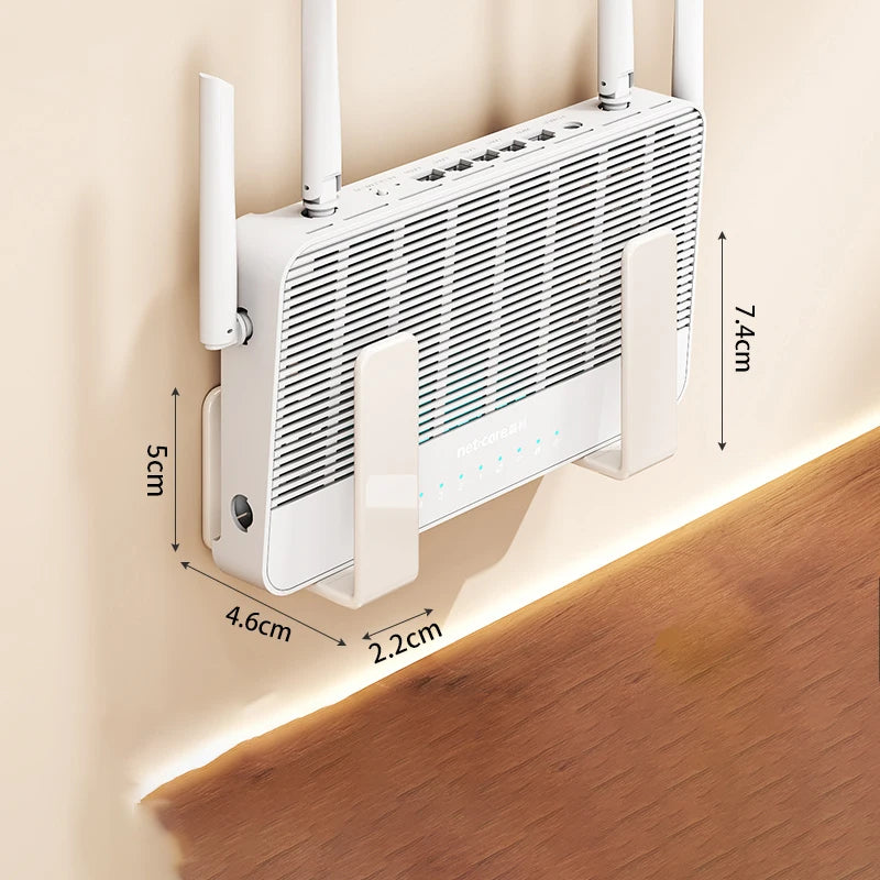 Wall-Mounted Router and Media Device Holder