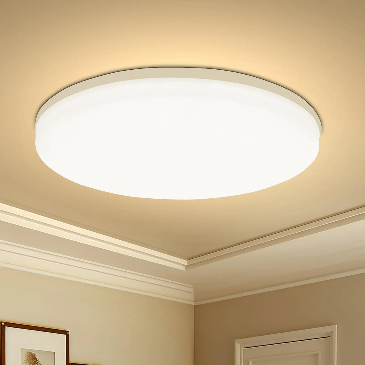 Slim Round LED Ceiling Light — Warm, Neutral or Cool White