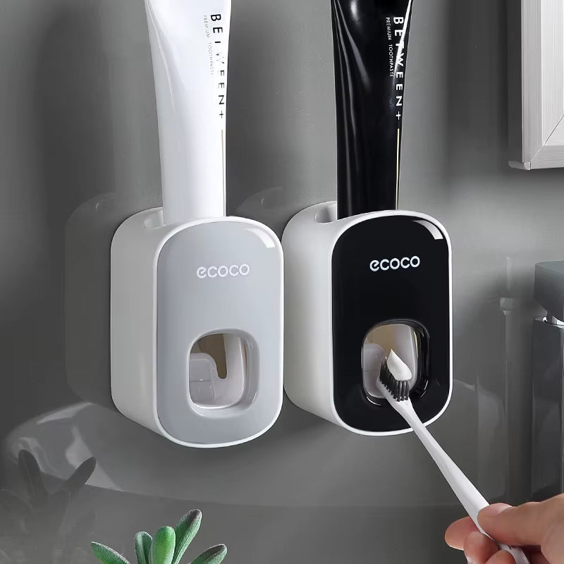 ECOCO Wall-Mounted Manual Toothpaste Dispenser