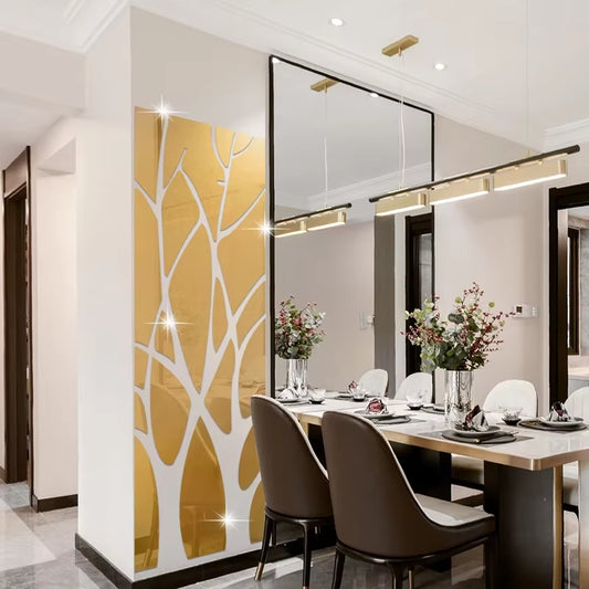 Tree Silhouette Acrylic Mirror Wall Decals