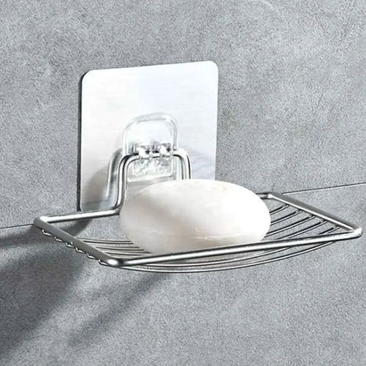 Wall-Mounted Stainless Steel Draining Soap Rack