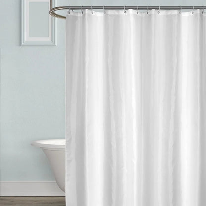 Pure White Shower Curtain | Thick Waterproof Bath Curtain