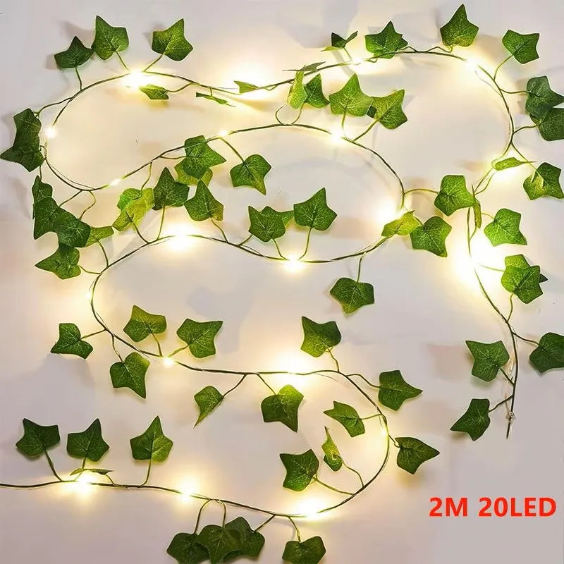 Ivy Trail Fairy Lights | Artificial Vine LED String, 2m