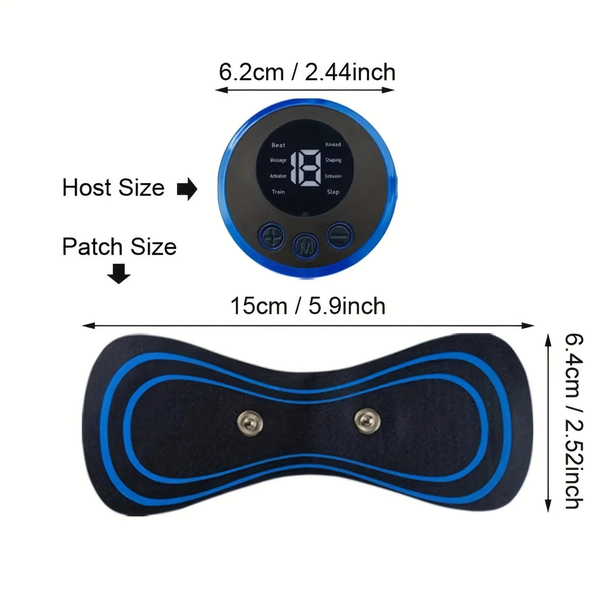 EaseWave EMS Massager | 8-Mode Neck & Body Pulse Pad
