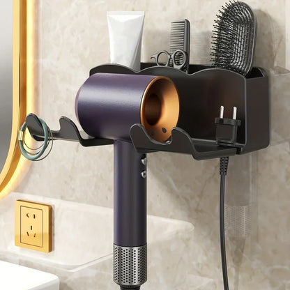 DryDock Hair Dryer Holder | No-Drill Wall-Mounted Bracket