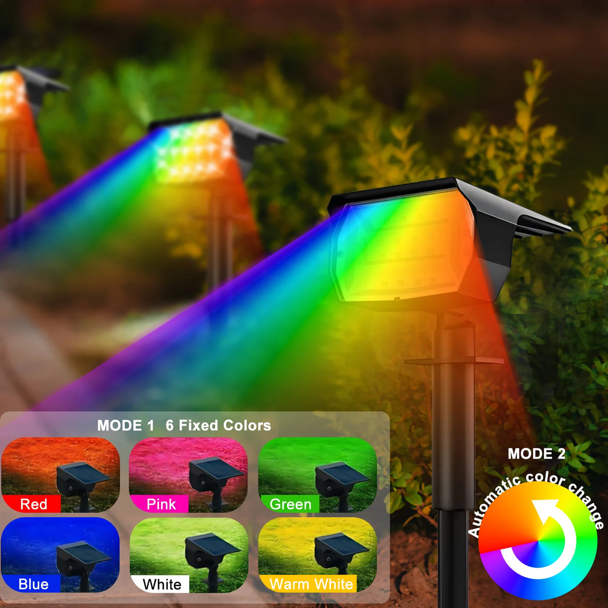 YardBeam Solar Spotlight | 72 LED IP65 Landscape Light