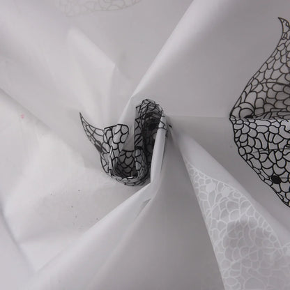 Fernleaf Shower Curtain | Clear Leaf Print PEVA Liner
