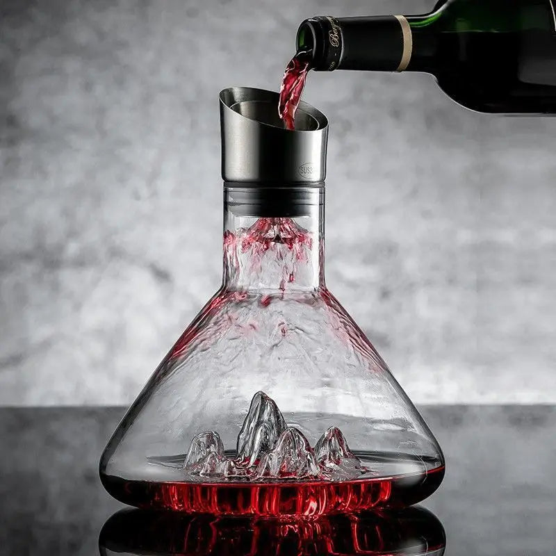 Summit Iceberg Wine Decanter | 1500ml Hand-Blown Crystal Carafe