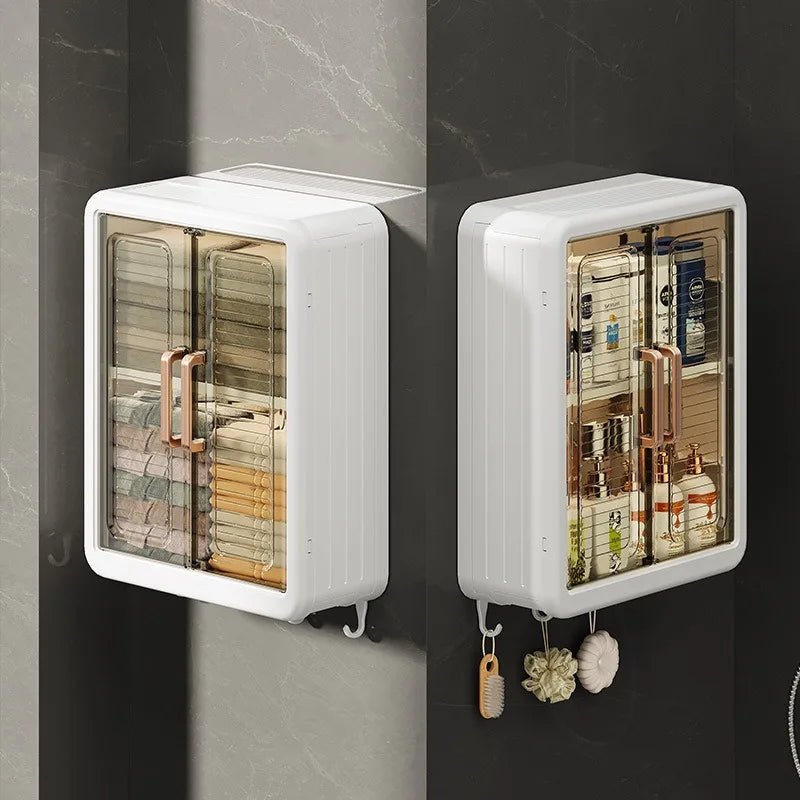 Vanity Haven Wall Bathroom Cabinet | No-Drill Magnetic Door Storage