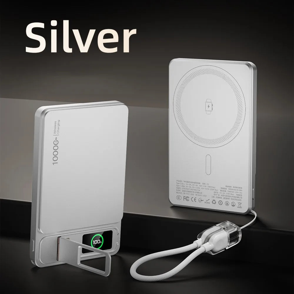 AlloyCharge Magnetic Power Bank | Digital Display, 20W