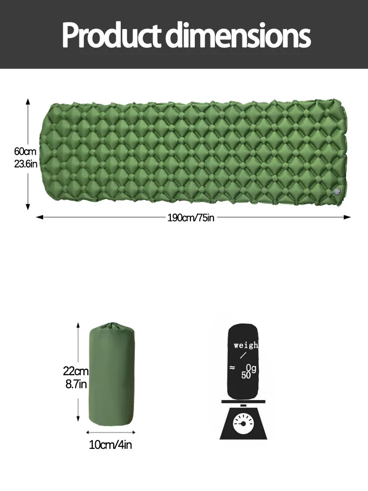 CloudRest Camping Air Mat | Built-In Pump Sleeping Pad
