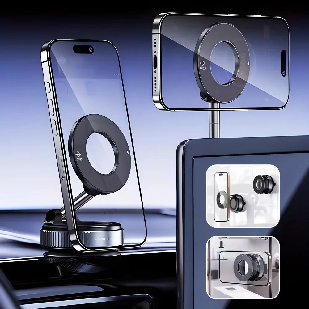 SnapGrip Suction Mount | Magnetic Foldable Phone Holder