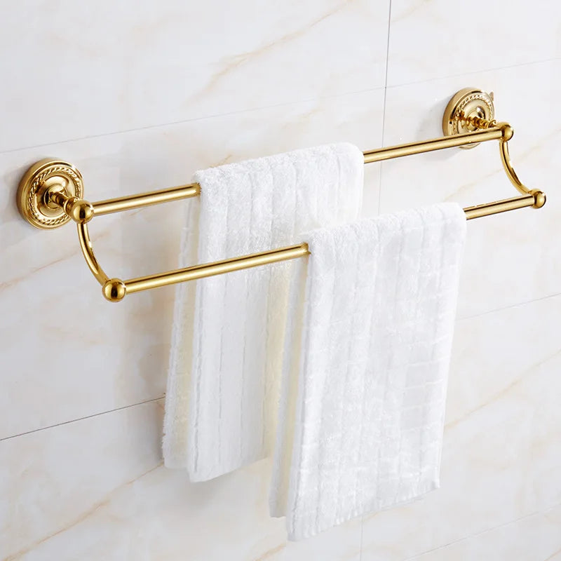 Regency Gold Bathroom Hardware | Polished Brass Towel Rails & Accessories