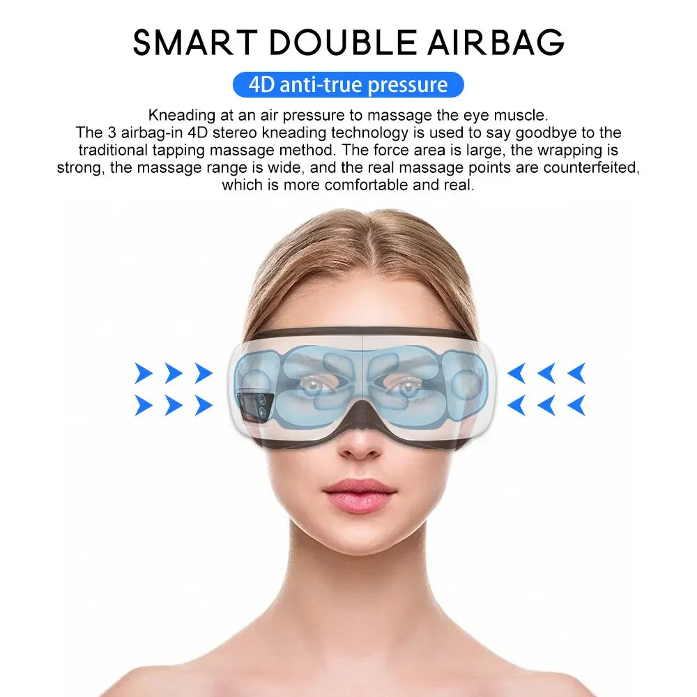 Serene Eye Massager | Heated Airbag Eye Mask with Bluetooth