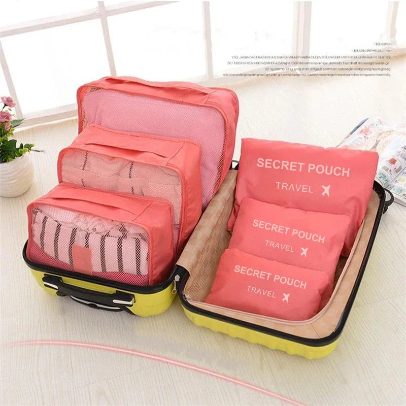 PackNest Travel Cubes | Waterproof Packing Bags, 6-Piece Set