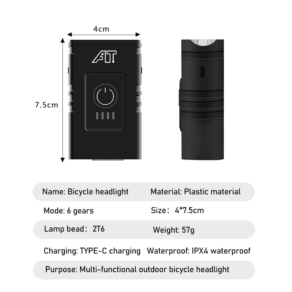 Trailblaze Bike Headlight | USB-C Rechargeable LED Front Light