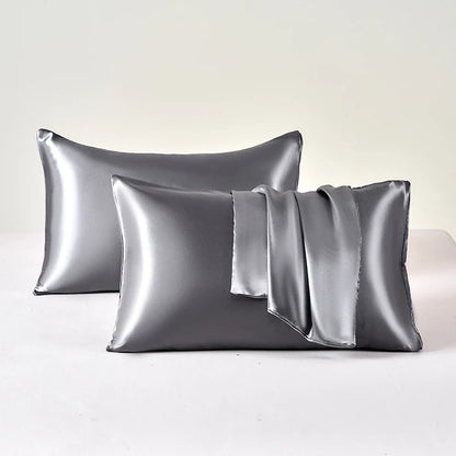 Lustre Satin Pillowcases | Smooth Cooling Covers, Set of 2