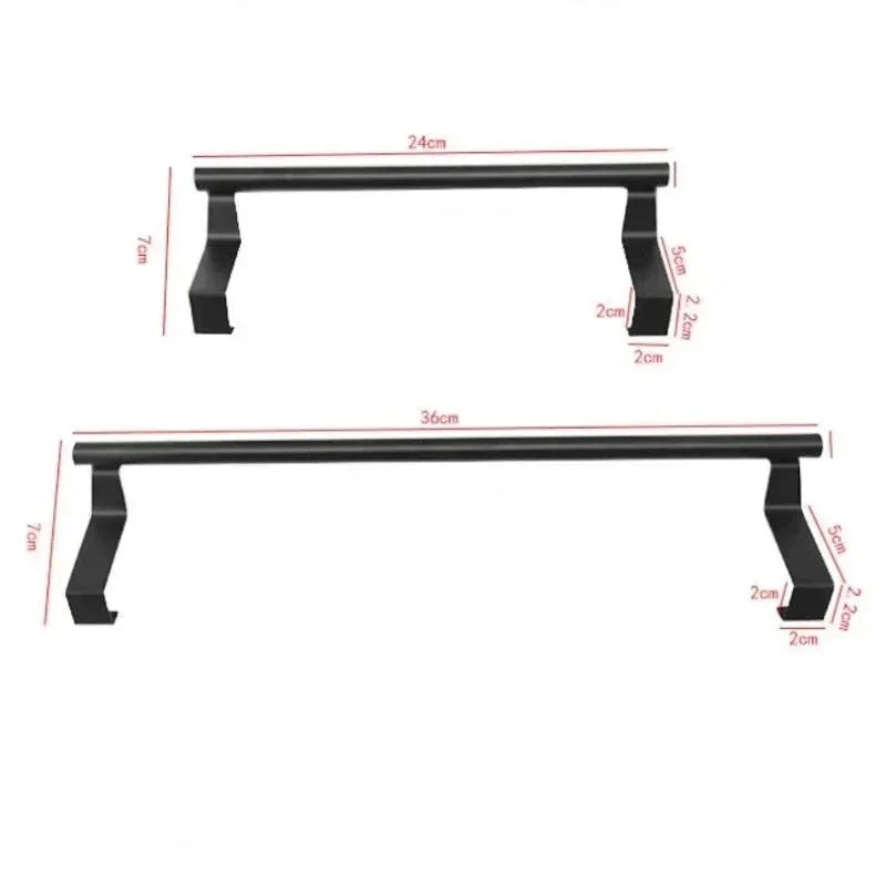 DoorHang Towel Bar | Over-Door Stainless Steel Rail