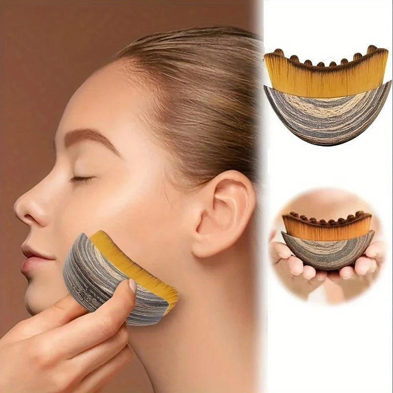 Contour Body Brush | Ergonomic Face & Body Massage Brush