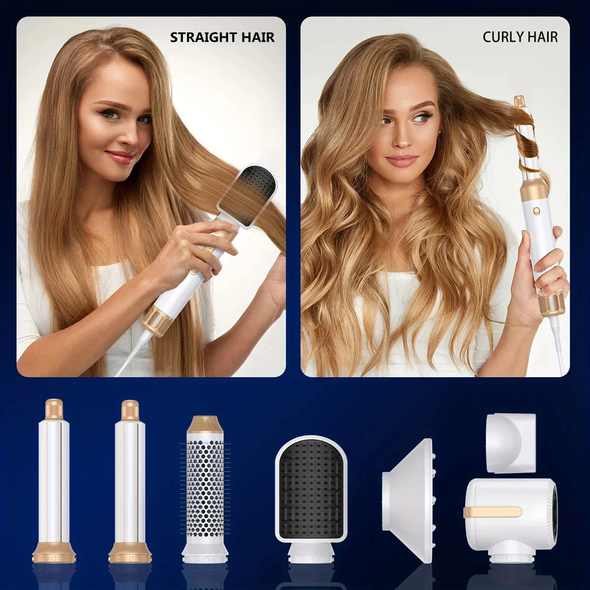 StyleWave 7-in-1 Air Styler | Hair Dryer, Curler and Straightener