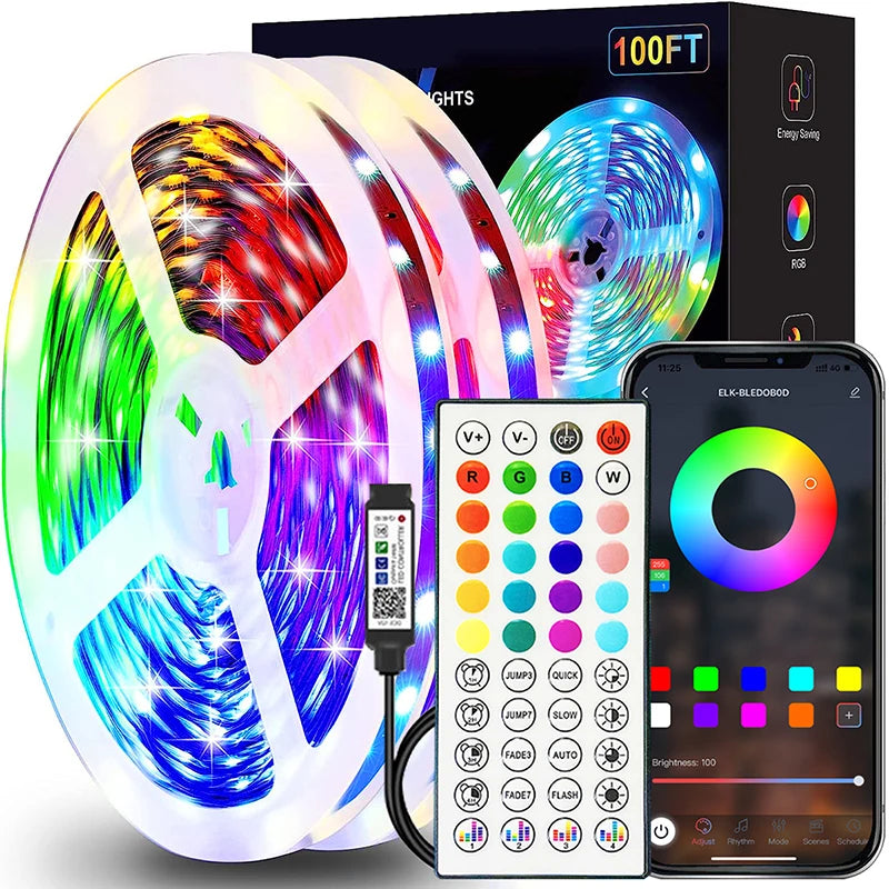 Lagoon RGB Strip Lights | App & Remote LED Tape, 1 to 40m
