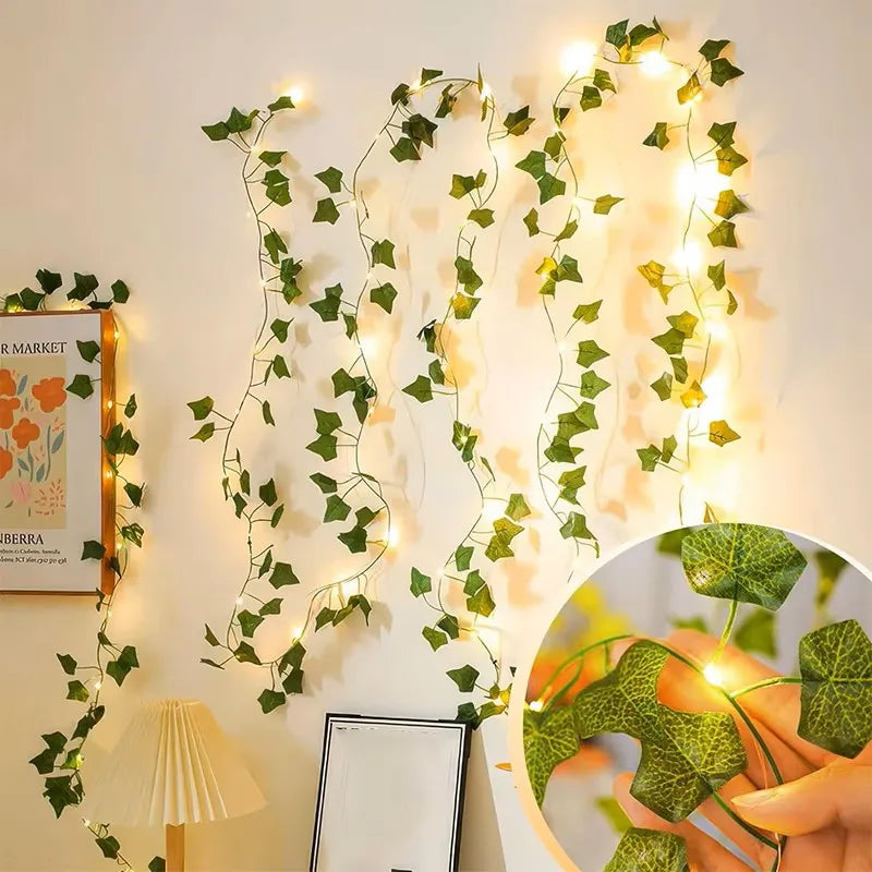 Ivy Trail Fairy Lights | Artificial Vine LED String, 2m
