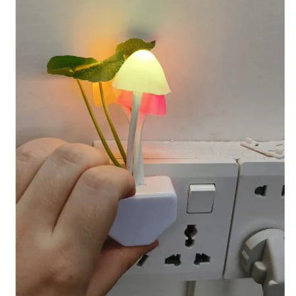 Toadstool Glow Night Light | Plug-In LED Lamp with Light Sensor