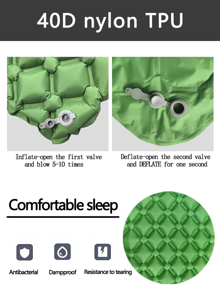 CloudRest Camping Air Mat | Built-In Pump Sleeping Pad