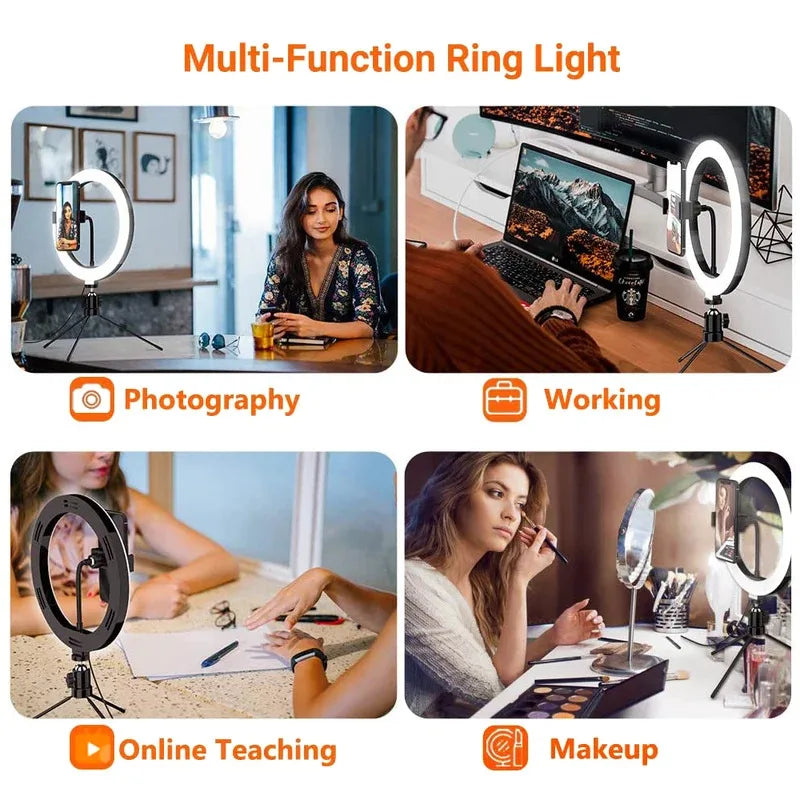 StudioGlow Ring Light Kit | 10 Inch LED with Tripod