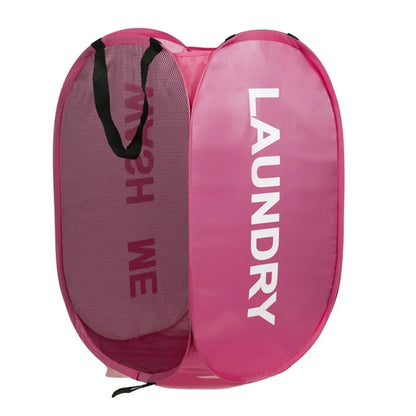 PopGo Mesh Laundry Hamper | Collapsible Breathable Basket