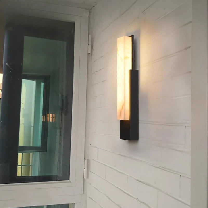 Lumen Solar Outdoor Wall Light | Modern Waterproof Entry & Garden Light