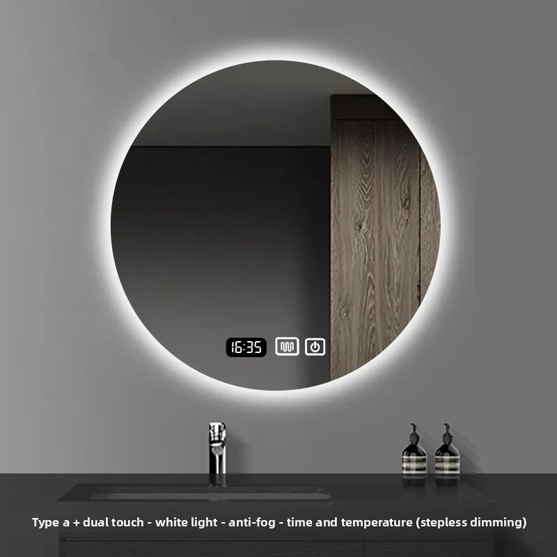 HaloGlow Round LED Bathroom Mirror | Anti-Fog Touch Vanity Mirror