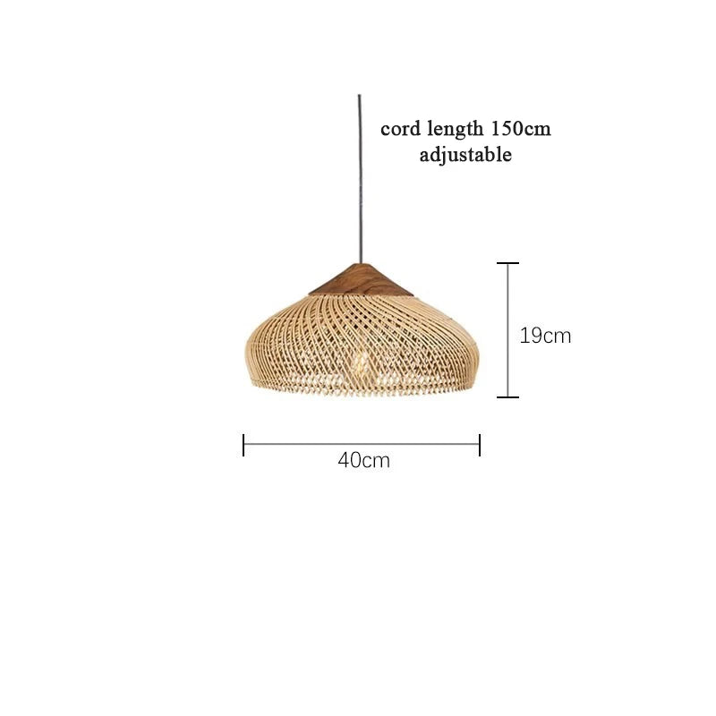 Nest Rattan Pendant Light | Handwoven Wicker Lamp Shade