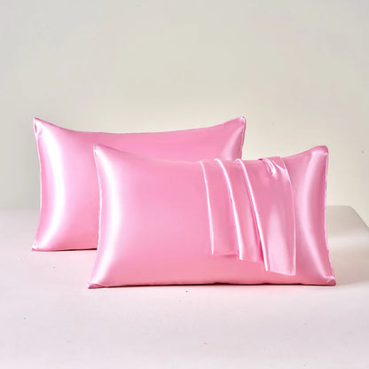 Lustre Satin Pillowcases | Smooth Cooling Covers, Set of 2