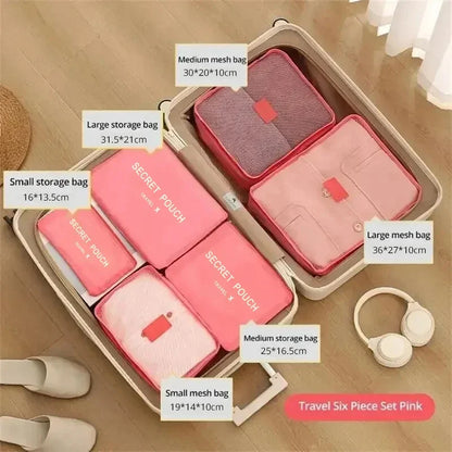 PackNest Travel Cubes | Waterproof Packing Bags, 6-Piece Set