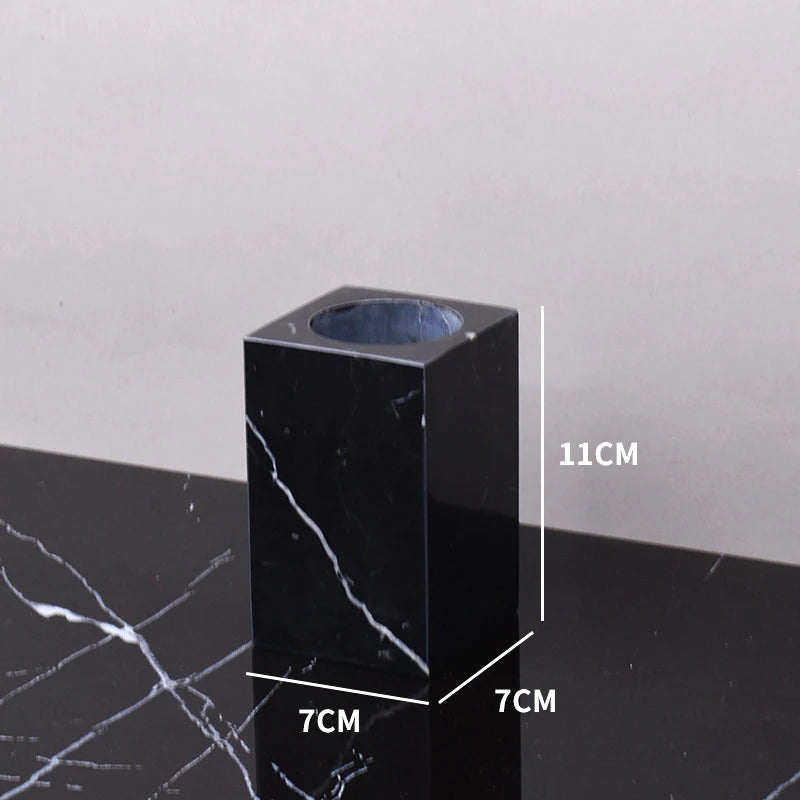 Nero Marble Bathroom Collection | Black Natural Marble Vanity Accessories