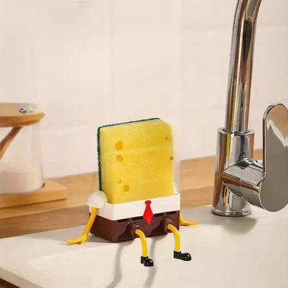 SinkSide Drain Caddy | Wall-Mounted Sponge & Brush Rack
