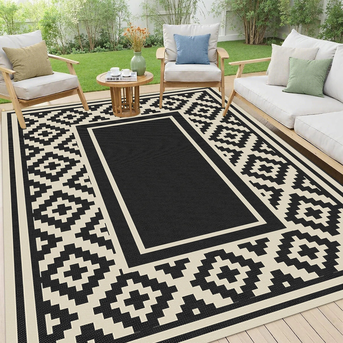 Terrace Reversible Outdoor Rug | Waterproof Patio Mat