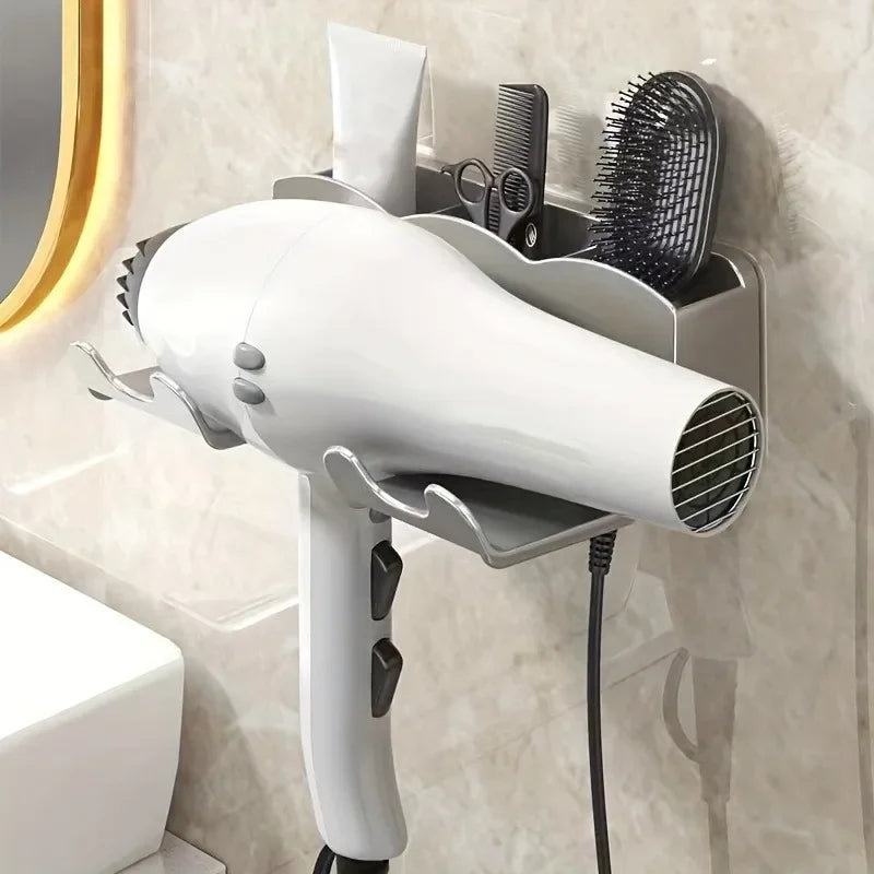 DryDock Hair Dryer Holder | No-Drill Wall-Mounted Bracket