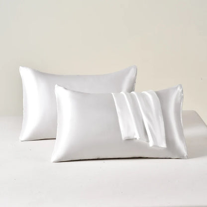 Lustre Satin Pillowcases | Smooth Cooling Covers, Set of 2