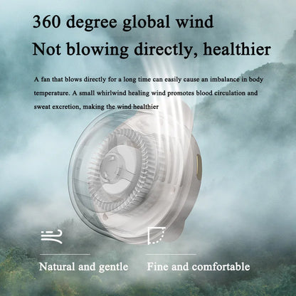 Whisper Neck Fan | Bladeless Hanging Fan, 3 Speeds
