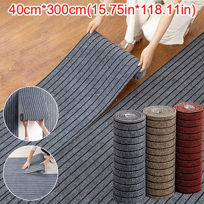 Stripe Line Floor Runner | Self-Adhesive Kitchen Mat, 3m
