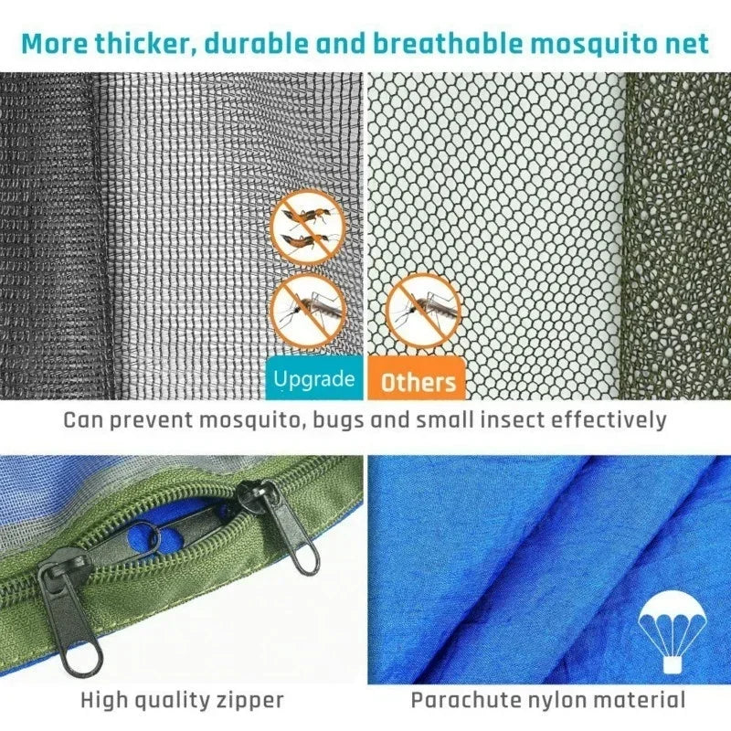 CanopyNest Camping Hammock | Pop-Up Mosquito Net Hammock for Two