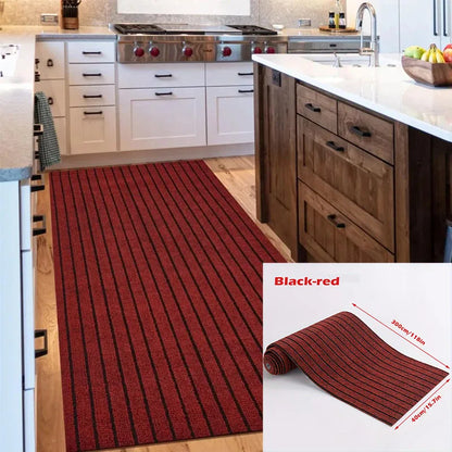 Stripe Line Floor Runner | Self-Adhesive Kitchen Mat, 3m