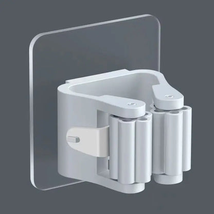 GripHook Mop & Broom Holder | Adhesive Wall Organiser