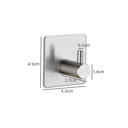 Steel Line Adhesive Hooks | Rustproof Towel & Robe Rail