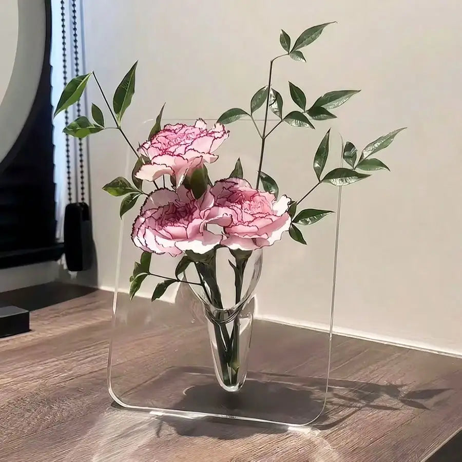 Gallery Frame Vase | Clear Acrylic Modern Art Vase