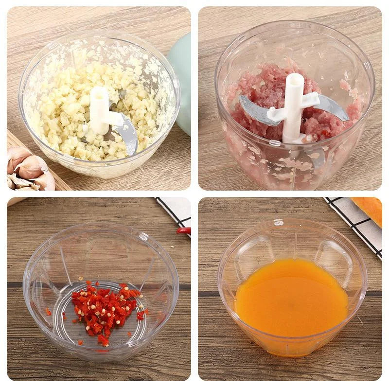ChopMate Garlic Chopper | Manual Mincer, 500ml or 900ml