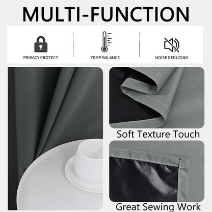 Serene Blackout Curtains | Set of 2 Room Darkening Panels