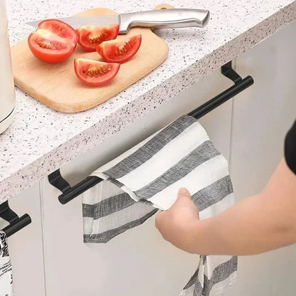DoorHang Towel Bar | Over-Door Stainless Steel Rail